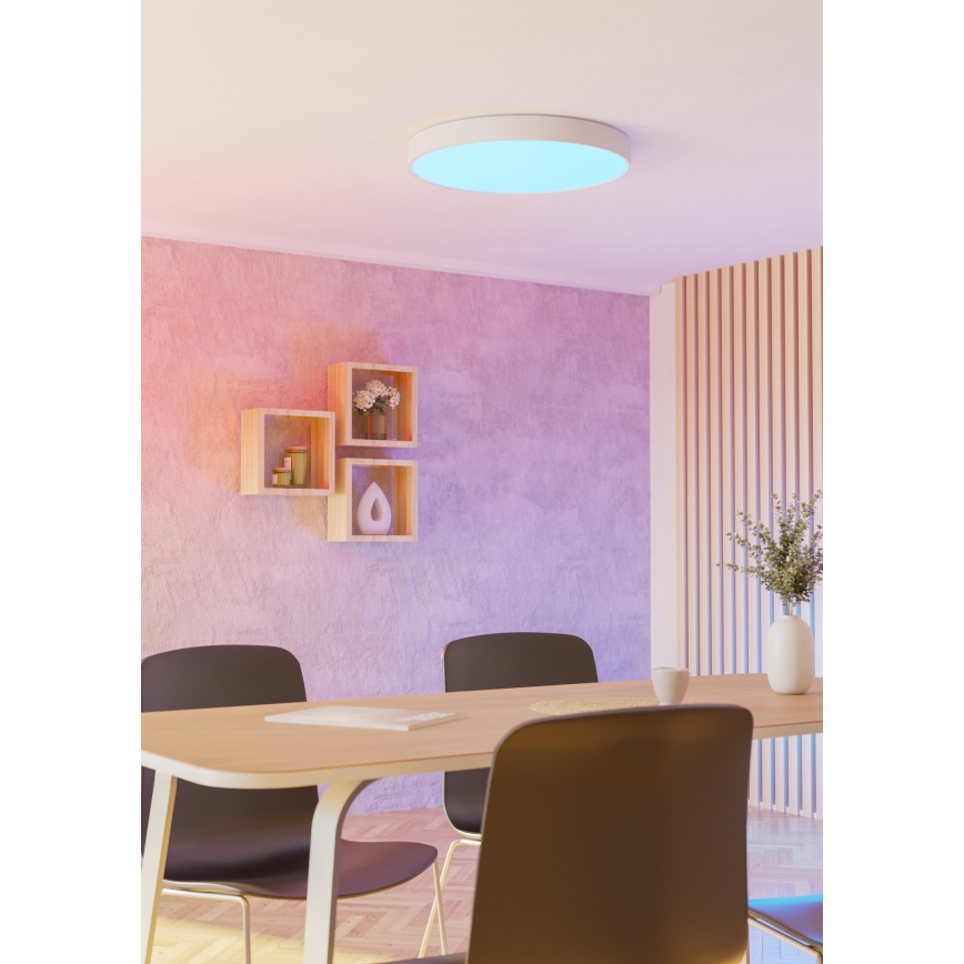 Eglo - LED RGBW dimmbare Deckenleuchte LED/36,5W/230V 2700-6500K Ø 69 cm weiß