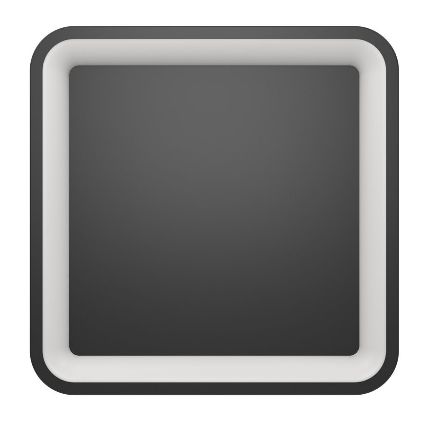 Eglo - LED RGBW dimmbare Deckenleuchte LED/20W/230V 2700-6500K 35x35 cm schwarz