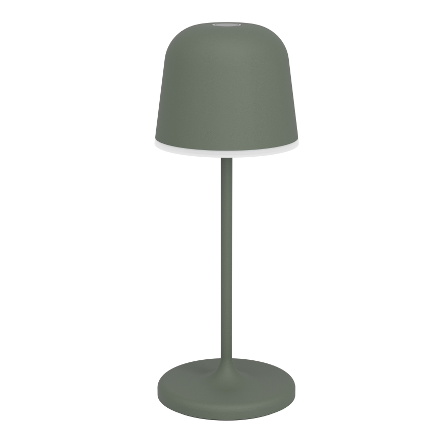 Eglo - Dimmbare, wiederaufladbare LED-Outdoor-Tischlampe mit Touch-Steuerung, 1,8W/5V, 2500/3000/4000K, 2500 mAh, IP54, grün