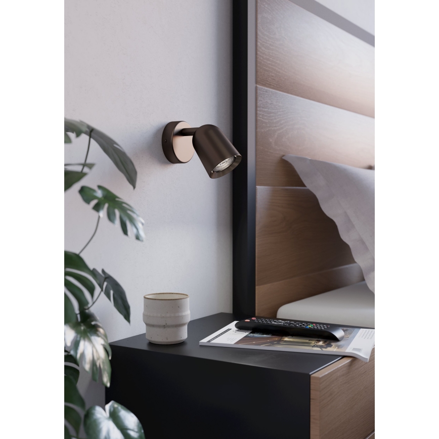 Eglo - Wand-Spot 1x GU10/5W/230V, bronzefarben