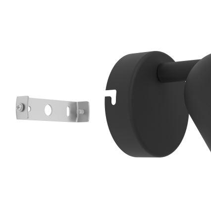 Eglo - Wandstrahler 1x GU10/5W/230V, schwarz