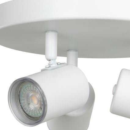 Eglo - Badezimmer-Spotleuchte 3xGU10/5W/230V Ø 25 cm IP44 weiß