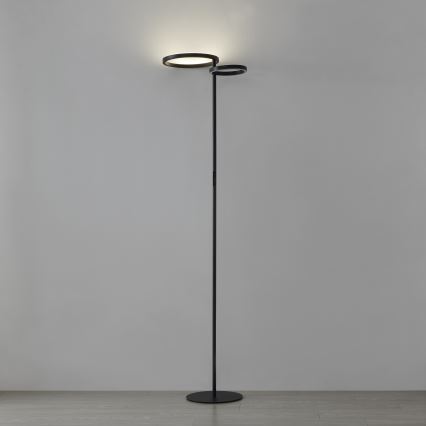 Eglo - dimmbare LED-Stehleuchte LED/16W/230V + LED/12W schwarz