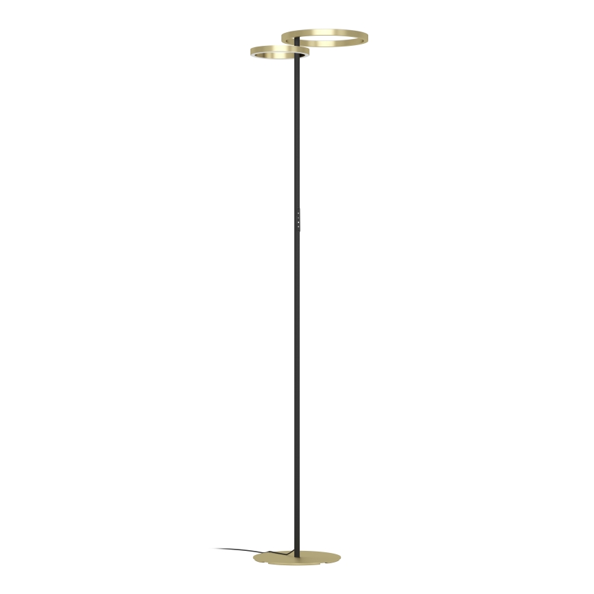 Eglo - dimmbare LED-Stehleuchte LED/16W/230V + LED/12W gold/schwarz