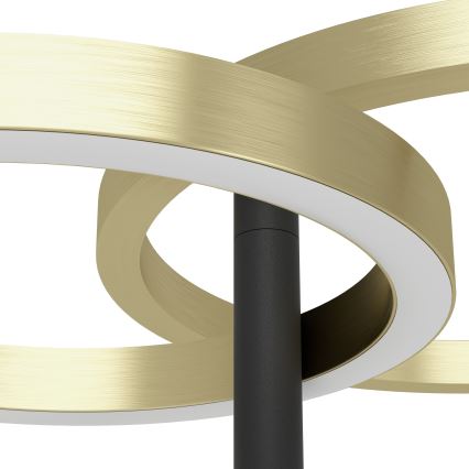 Eglo - dimmbare LED-Stehleuchte LED/16W/230V + LED/12W gold/schwarz