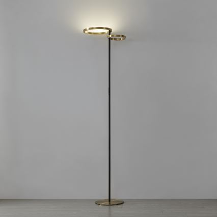 Eglo - dimmbare LED-Stehleuchte LED/16W/230V + LED/12W gold/schwarz