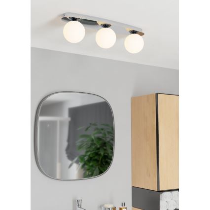 Eglo - LED-Badezimmer-Deckenleuchte 3xG9/4,2W/230V IP44 glänzender Chrom