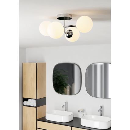 Eglo - LED-Badezimmer-Aufbauleuchte 4xG9/4,2W/230V IP44 glänzender Chrom