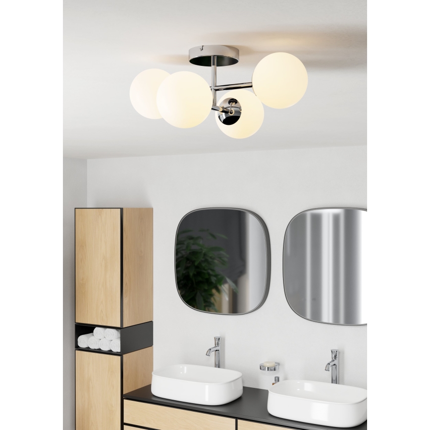 Eglo - LED-Badezimmer-Aufbauleuchte 4xG9/4,2W/230V IP44 glänzender Chrom