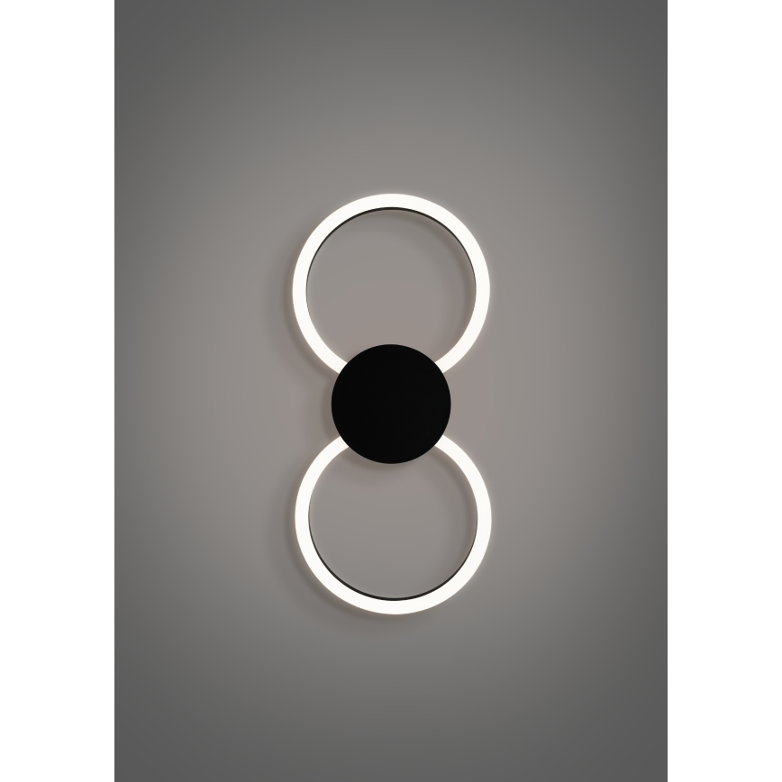 Eglo - LED-Wandleuchte LED/20W/230V + LED/0,91W schwarz