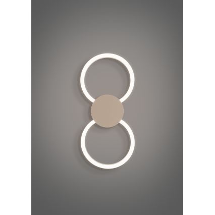 Eglo - LED-Wandleuchte LED/20W/230V + LED/0,91W beige