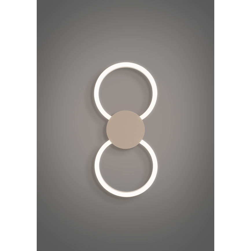 Eglo - LED-Wandleuchte LED/20W/230V + LED/0,91W beige