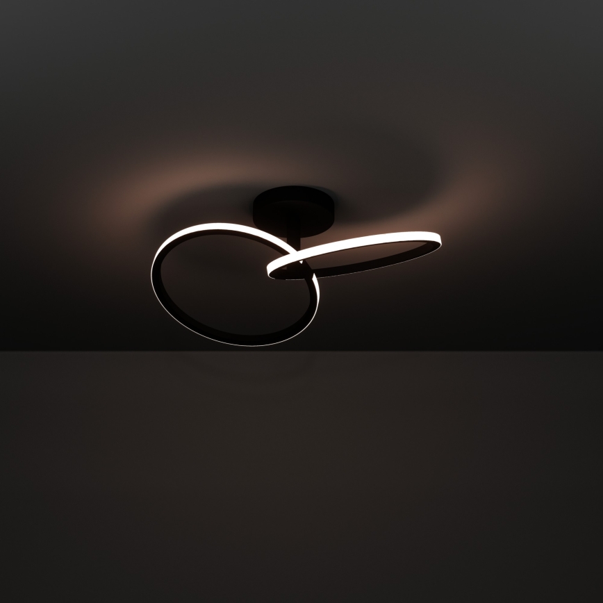 Eglo - LED-Deckenleuchte LED/12W/230V 2700/4000/6500K schwarz