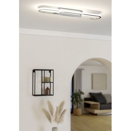 Eglo - LED-Deckenleuchte LED/20W/230V 2700/4000/6500K glänzender Chrom