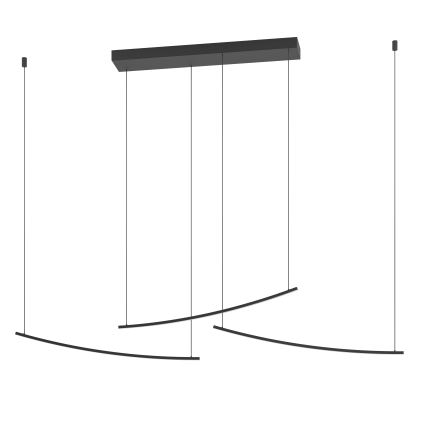 Eglo - LED-dimmbare Pendelleuchte an Kabel LED/22W/230V 2700/4000/6500K schwarz
