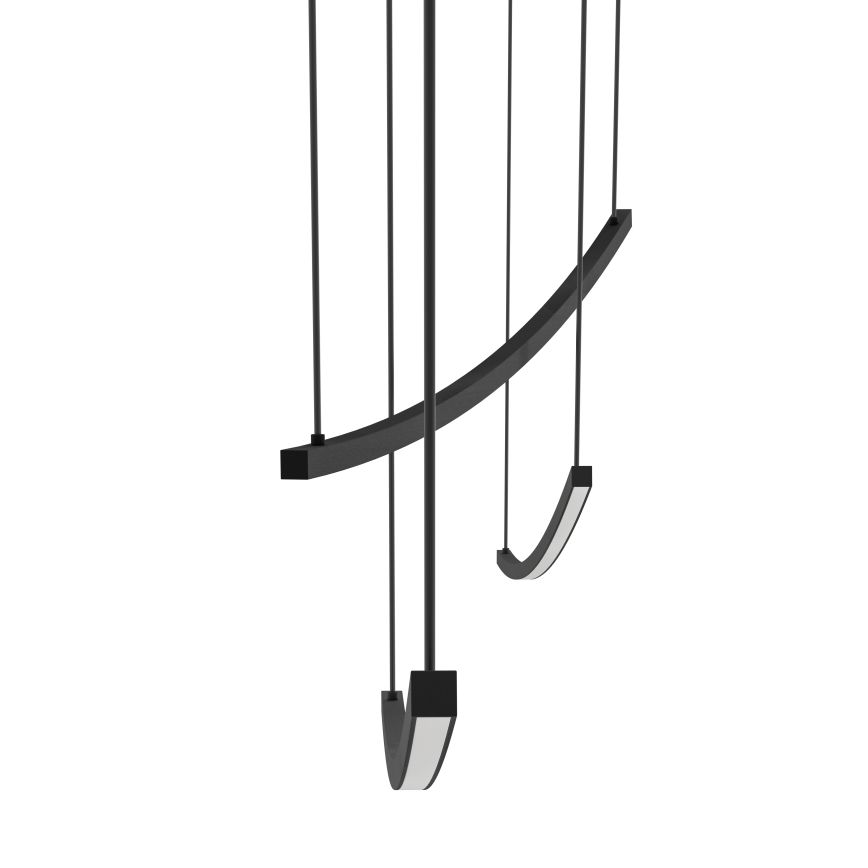 Eglo - LED-dimmbare Pendelleuchte an Kabel LED/22W/230V 2700/4000/6500K schwarz