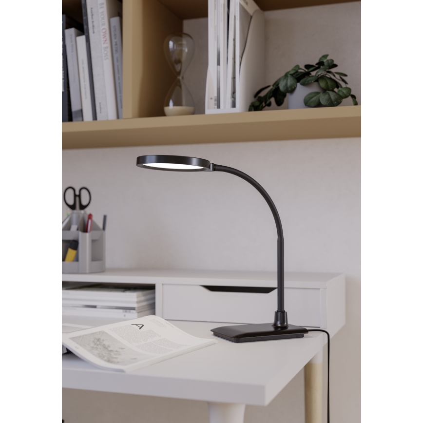 Eglo - LED-dimmbare flexible Tischlampe LED/5,5W/230V 2700/4000/6500K schwarz