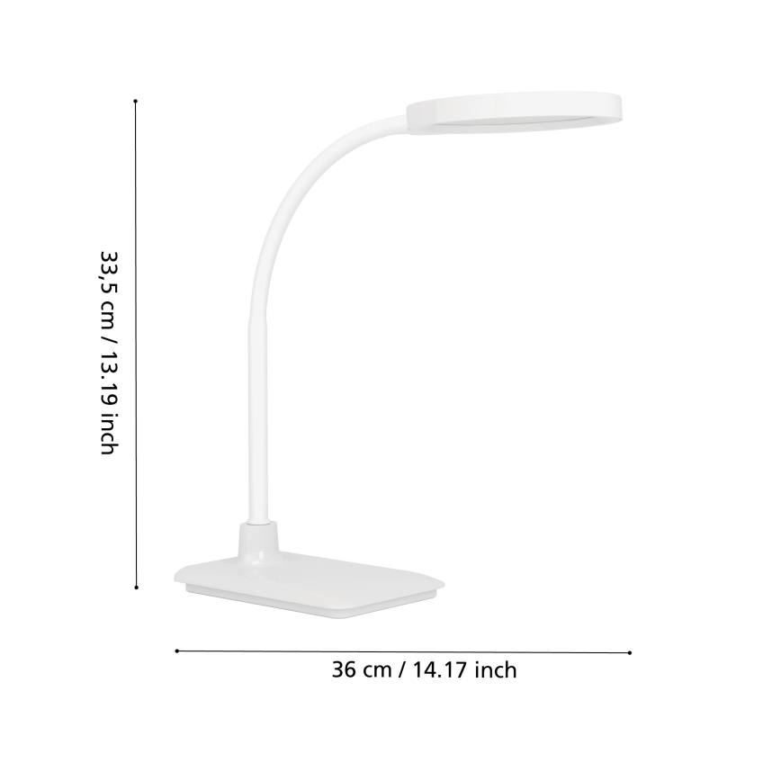 Eglo - dimmbare, flexible LED-Tischlampe LED/5,5W/230V 2700/4000/6500K weiß