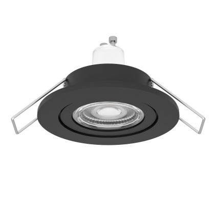 Eglo - LED-Einbaustrahler für Badezimmer 1xGU10/4,5W/230V IP44 schwarz