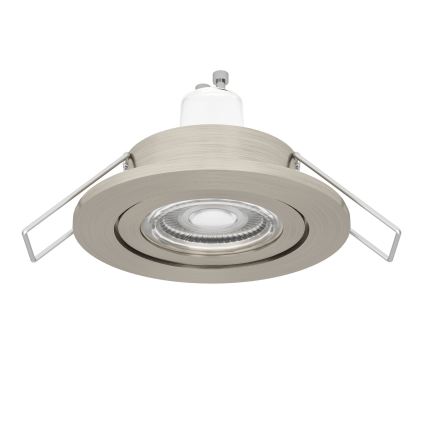 Eglo - LED-Einbaustrahler für Badezimmer 1xGU10/4,5W/230V IP44 mattchrom