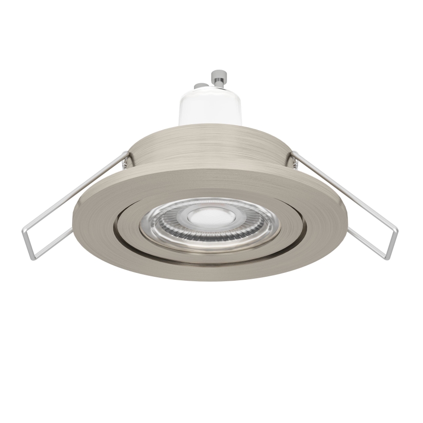 Eglo - LED-Einbaustrahler für Badezimmer 1xGU10/4,5W/230V IP44 mattchrom
