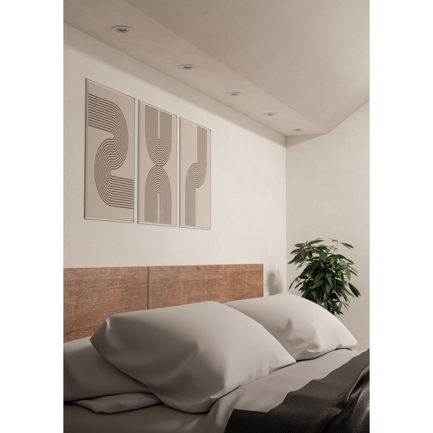 Eglo - LED Einbaustrahler 1xGU10/4,5W/230V weiß