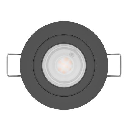 Eglo - LED Einbaustrahler 1x GU10/4,5W/230V schwarz