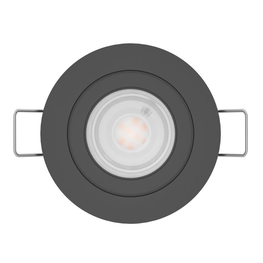 Eglo - LED Einbaustrahler 1x GU10/4,5W/230V schwarz