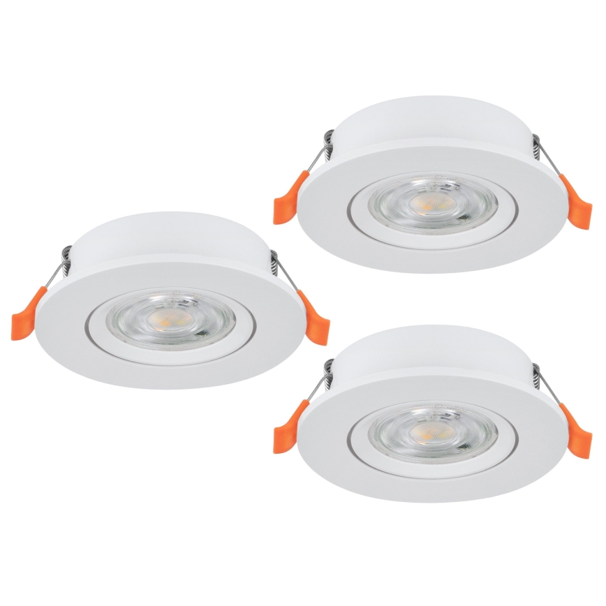 Eglo - Set 3x LED-Einbaustrahler LED/4,8W/230V 2700/4000/6500K weiß
