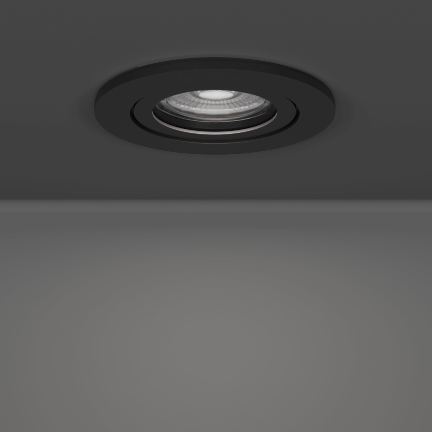 Eglo - 3er-Set LED-Einbaustrahler, 4,8 W, 230 V, 2700/4000/6500 K, schwarz