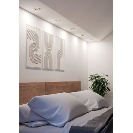 Eglo - LED-Einbauleuchte LED/4,8W/230V 2700/4000/6500K matt-chrom