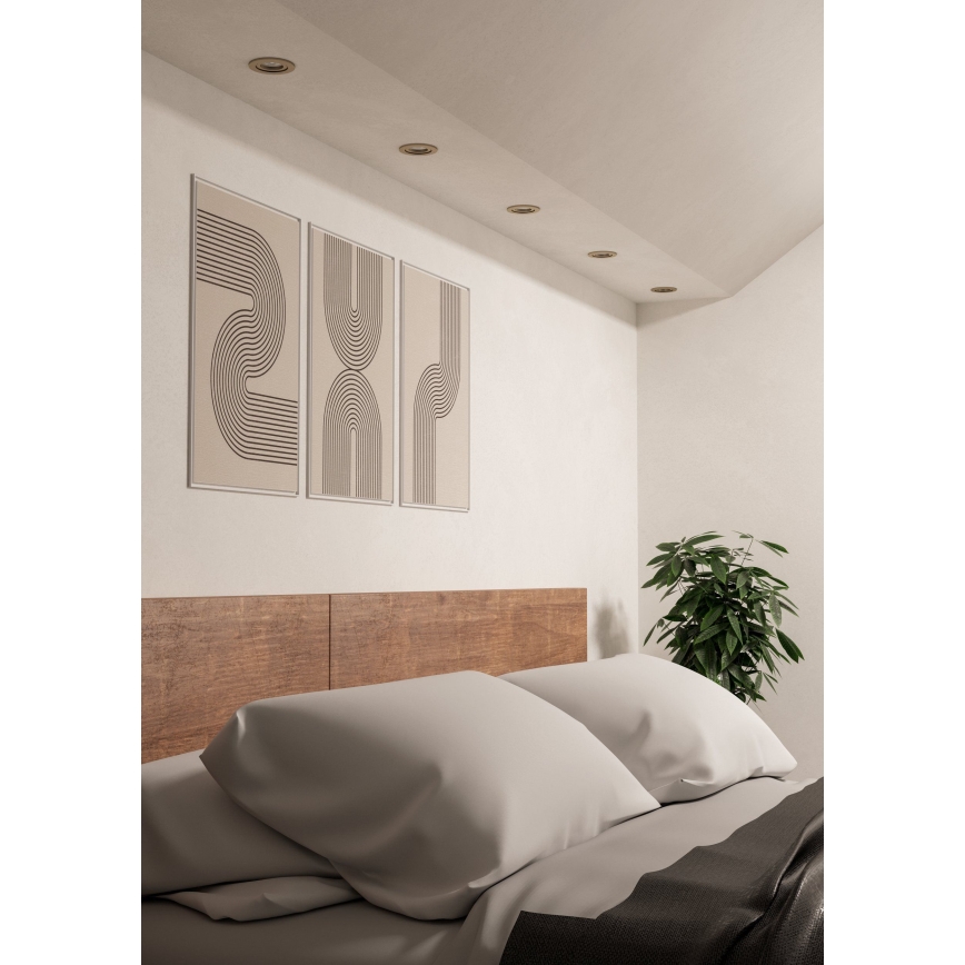 Eglo - LED-Einbauleuchte LED/4,8W/230V 2700/4000/6500K matt-chrom