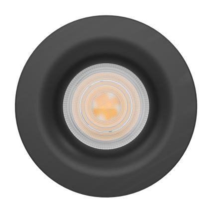 Eglo - LED-Badezimmer-Einbauleuchte LED/4,9W/230V 2700/4000/6500K Ø 8,8 cm IP65 schwarz