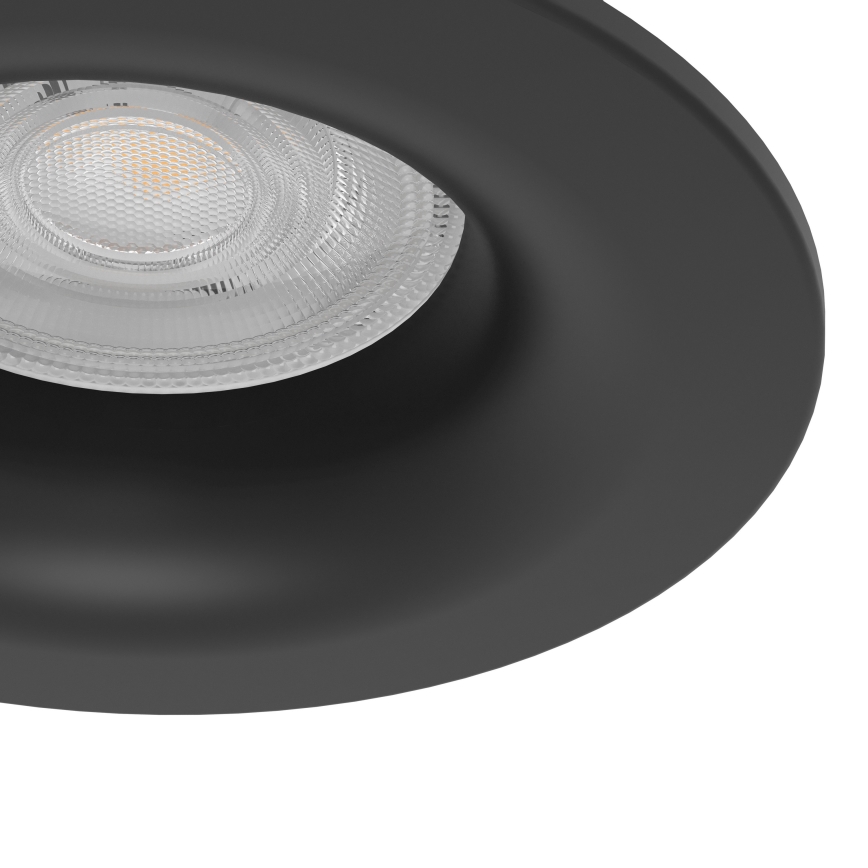 Eglo - 3er-Set LED-Einbauleuchten für Badezimmer, 4,9 W, 230 V, 2700/4000/6500 K, Ø 8,8 cm, IP65, schwarz