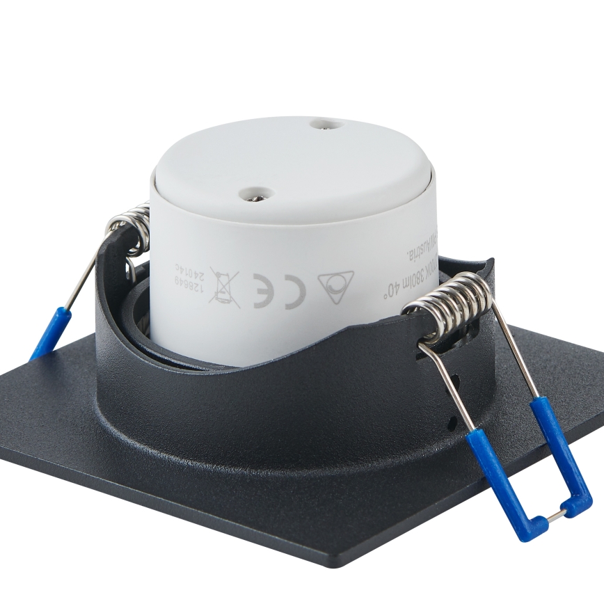 Eglo - Set 3x dimmbares LED-Einbau-Downlight LED/4,8W/230V 8,8x8,8 cm schwarz