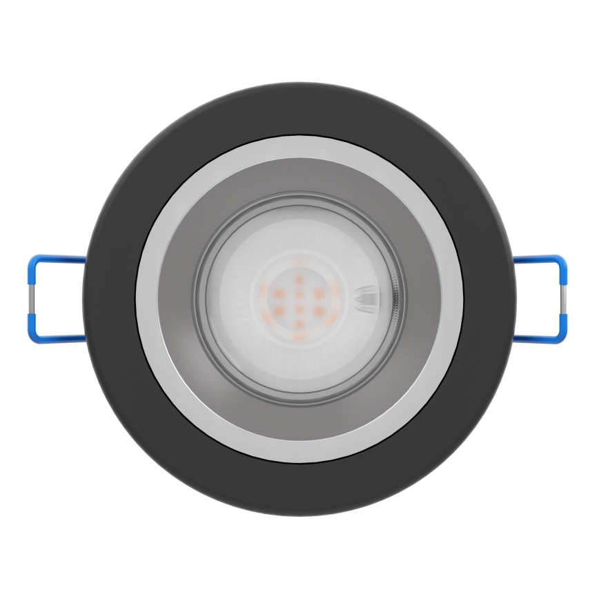 Eglo - LED-dimmbare Bad-Einbauleuchte LED/4,8W/230V 2700/4000/6500K IP44 schwarz