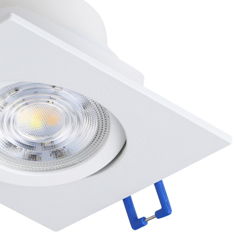 Eglo - 3er-Set dimmbare LED-Einbaustrahler LED/6,4W/230V 8,8x8,8 cm weiß