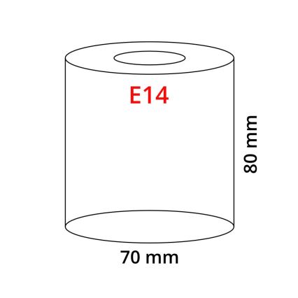 EGLO 90255 - Glas MY CHOICE E14 Durchmesser 7 cm braun