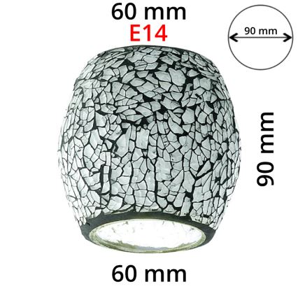 Eglo 90265 - Lampenschirm MY CHOICE schwarzweiße Mosaik