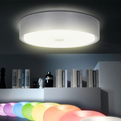 EGLO 91604 - LED stropní svítidlo CORONA 1x2GX13/55W + 1xLED/8,64W