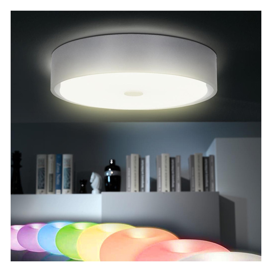 EGLO 91604 - LED stropní svítidlo CORONA 1x2GX13/55W + 1xLED/8,64W