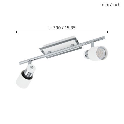Eglo - LED-Spotleuchte 2xGU10-LED/5W/230V