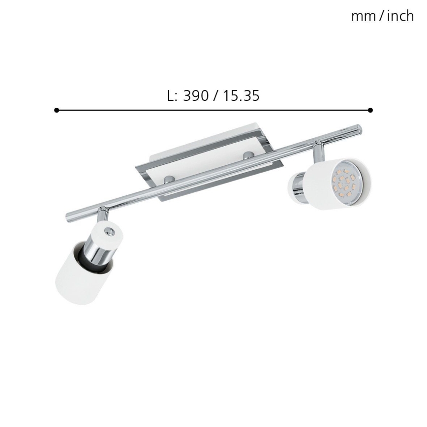Eglo - LED-Spotleuchte 2xGU10-LED/5W/230V