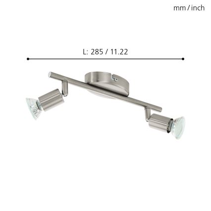 Eglo - LED-Strahler 2xGU10/2,8W/230V