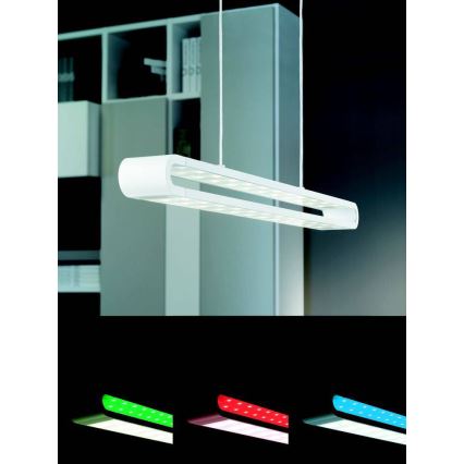 Eglo 93006 - LED Decken-Hängeleuchte PERILLO LED/24W + LED-RGB/7W/230V