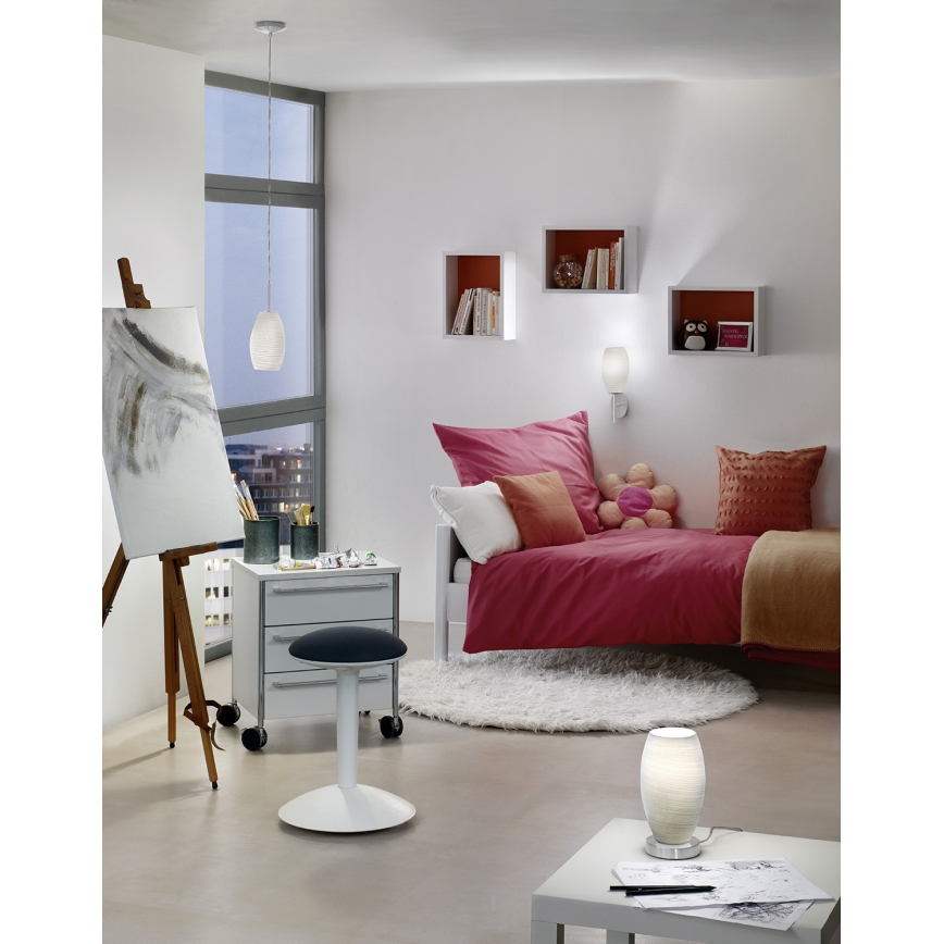 EGLO 93188 - LED Kronleuchter an der Schnur BATISTA 3 1xE27/7W LED
