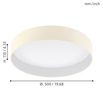 Eglo - LED Deckenleuchte LED/24W/230V