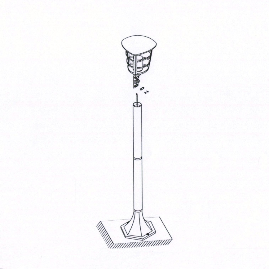 Eglo - LED-Außenleuchte E27/8,5W/230V IP44