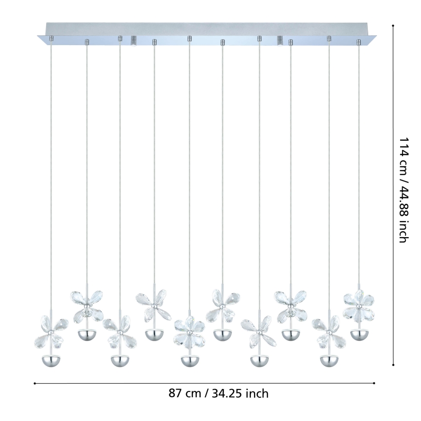 Eglo - LED-Pendelleuchte an Stahlseil LED/25W/230V