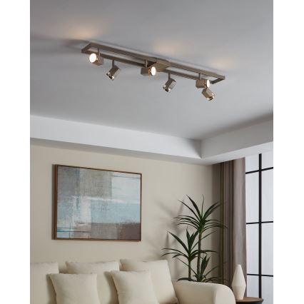 Eglo - LED-Spotleuchte 6xGU10/5W/230V